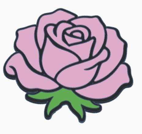 Rose-Inspired Interchangeable Glue Storage Covers – 3MF Digital File | Digital Download