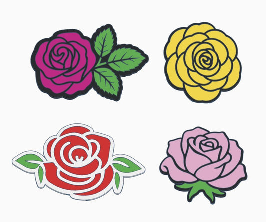 Rose-Inspired Interchangeable Glue Storage Covers – 3MF Digital File | Digital Download