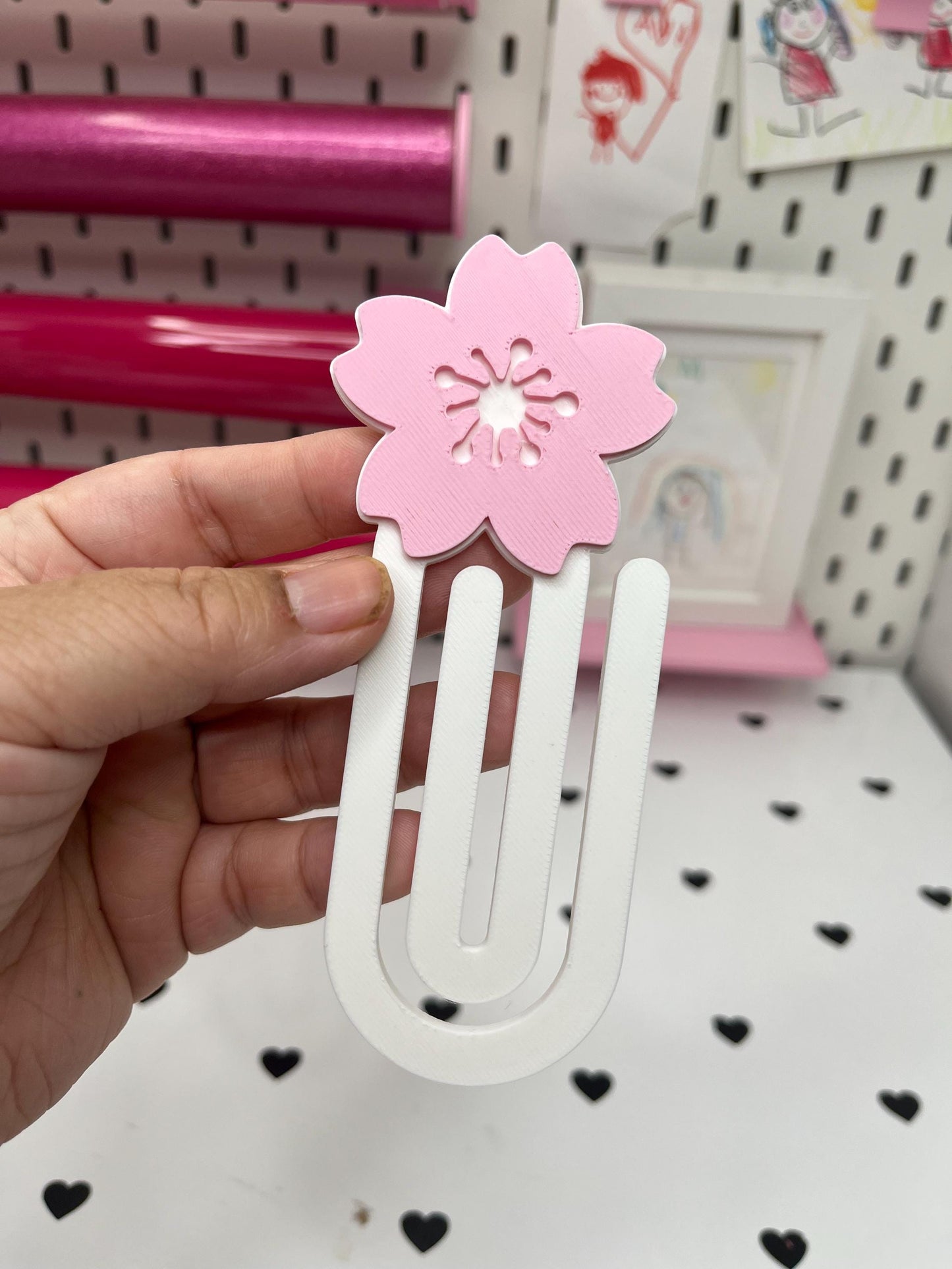 Cherry Blossom Desk Decor Bundle – 3MF Files | Digital Download | Note Holder | Paperclips | Pen Holder | Tray | Phone Stand | Straw Topper