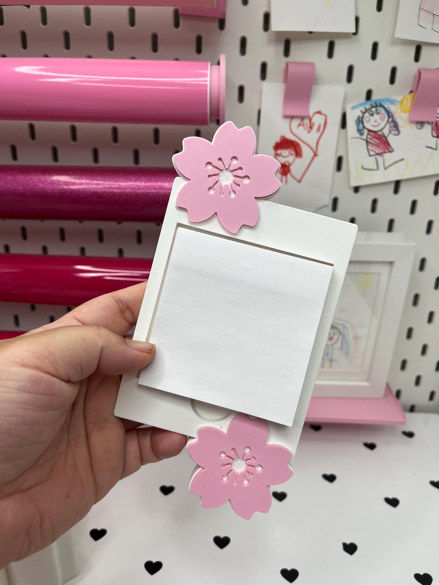 Cherry Blossom Desk Decor Bundle – 3MF Files | Digital Download | Note Holder | Paperclips | Pen Holder | Tray | Phone Stand | Straw Topper