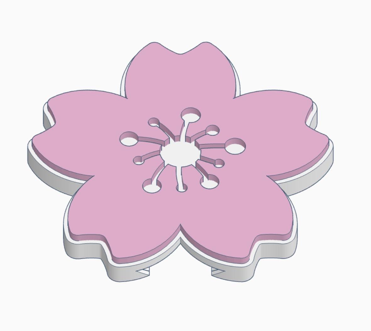 Cherry Blossom Interchangeable Cover for Glue Storage – 3MF Files | Digital Download | Interchangeable Cover for Glue Storage