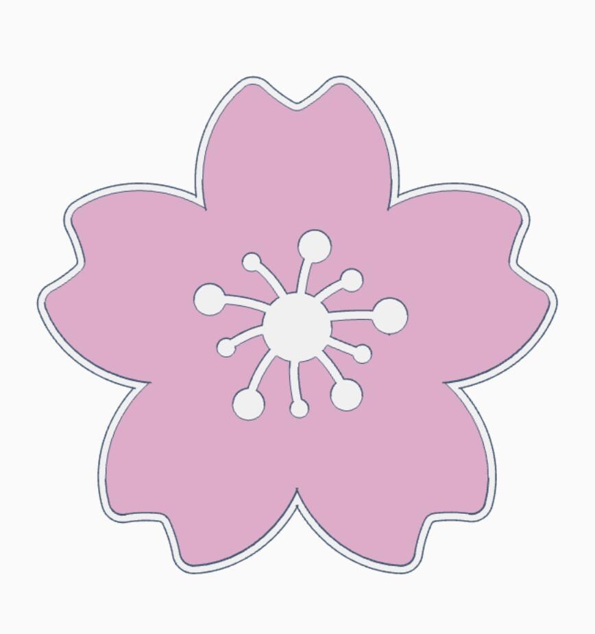 Cherry Blossom Interchangeable Cover – 3MF Files | Digital Download | Interchangeable for Hand Soap Base | Hand San Base | Desk Org Base