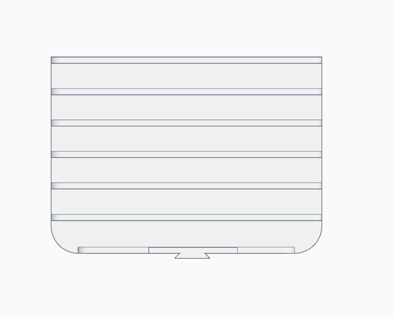 Interchangeable 6-Slot Letter Sorter 3D Print Files | Mail | Desk Organizer | Office Supplies | Digital Download | 3MF File