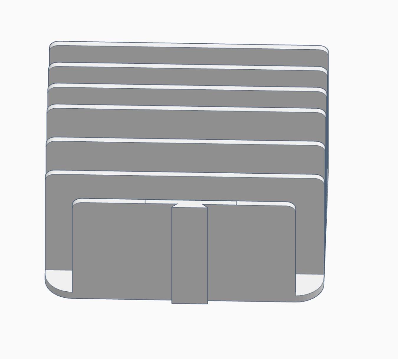Interchangeable 6-Slot Letter Sorter 3D Print Files | Mail | Desk Organizer | Office Supplies | Digital Download | 3MF File