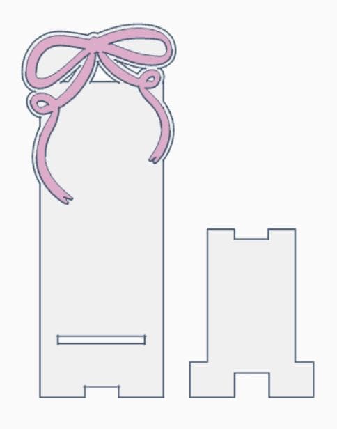 Draping Bow Desk Decor Bundle – 3MF Files | Digital Download | Sticky Note Holder | Paperclips | Pencil Holder | Tray | Phone Stand