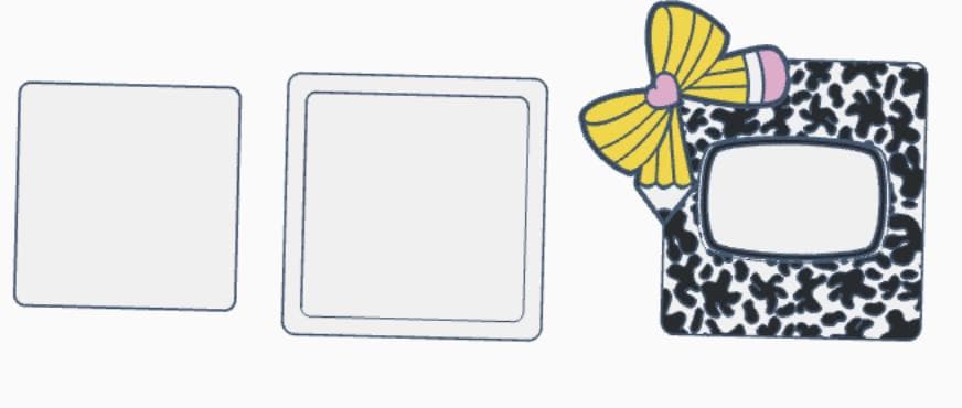 Cow Print Corner Bow Desk Accessories Bundle – 3MF Files | 3D Print Desk Decor | Digital Download