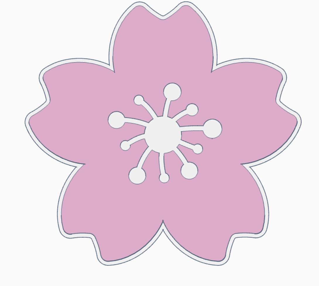 Cherry Blossom Interchangeable Cover – 3MF Files | Digital Download | Interchangeable for Hand Soap Base | Hand San Base | Desk Org Base