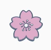 Cherry Blossom Badge Reel Display Stand and Flatback – 3MF Files | Digital Download Badge Reel Display Stand | Draping Bow Flatback | Cover
