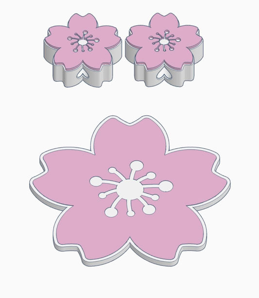 Cherry Blossom Straw Topper 3MF File | Sakura Straw Cap 8 and 10mm | Cherry Blossom Coaster STL | Spring Drink Accessories | 3D Print File