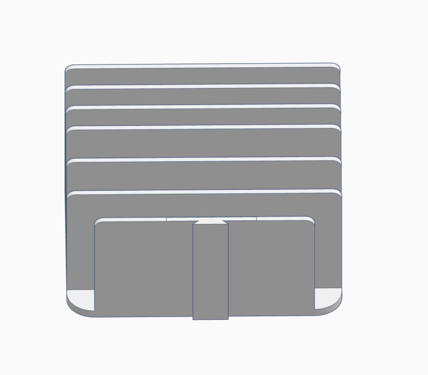 Interchangeable 6-Slot Letter Sorter 3D Print Files | Mail | Desk Organizer | Office Supplies | Digital Download | 3MF File