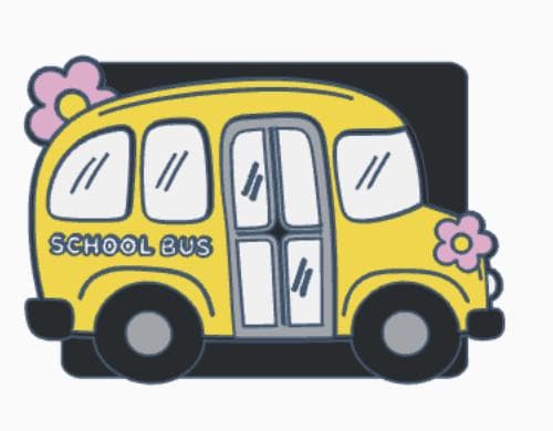 School Bus Desk Accessories Bundle – 3MF Files | 3D Print Desk Decor | Digital Download
