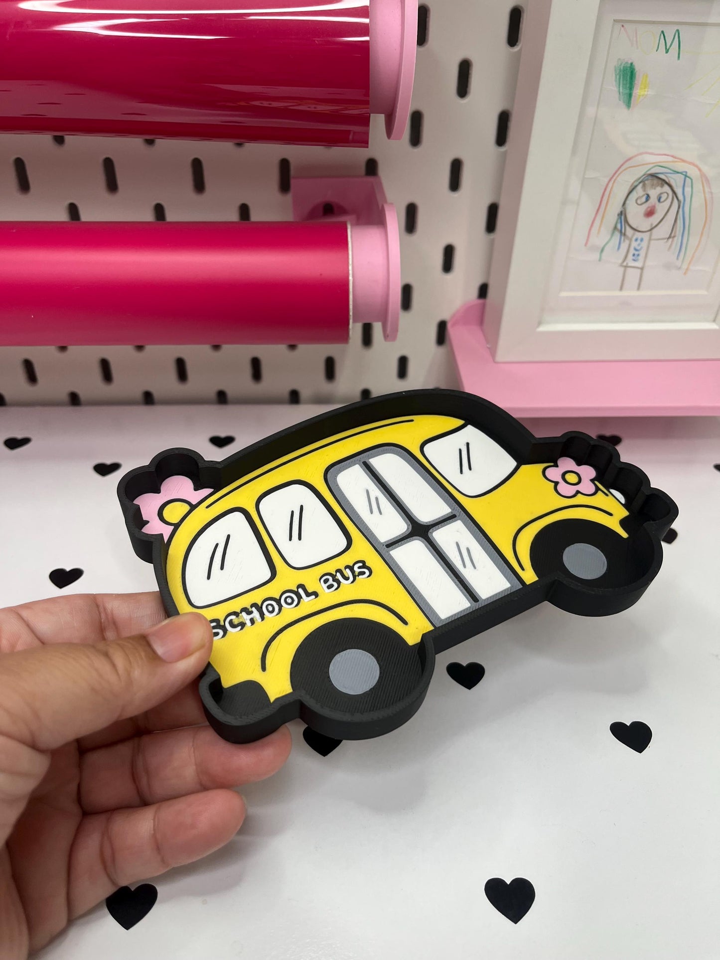 School Bus Desk Accessories Bundle – 3MF Files | 3D Print Desk Decor | Digital Download