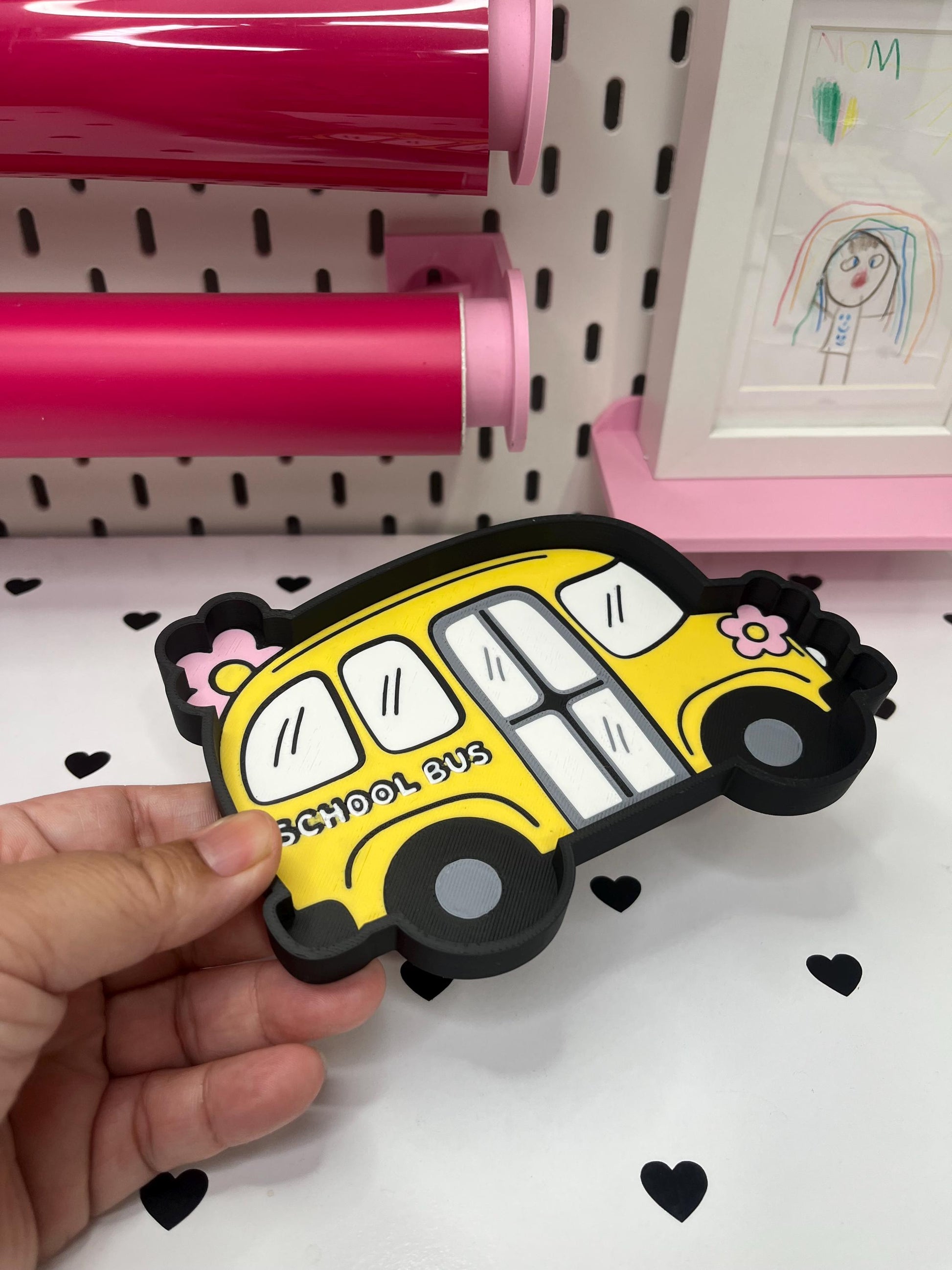 School Bus Desk Accessories Bundle – 3MF Files | 3D Print Desk Decor | Digital Download