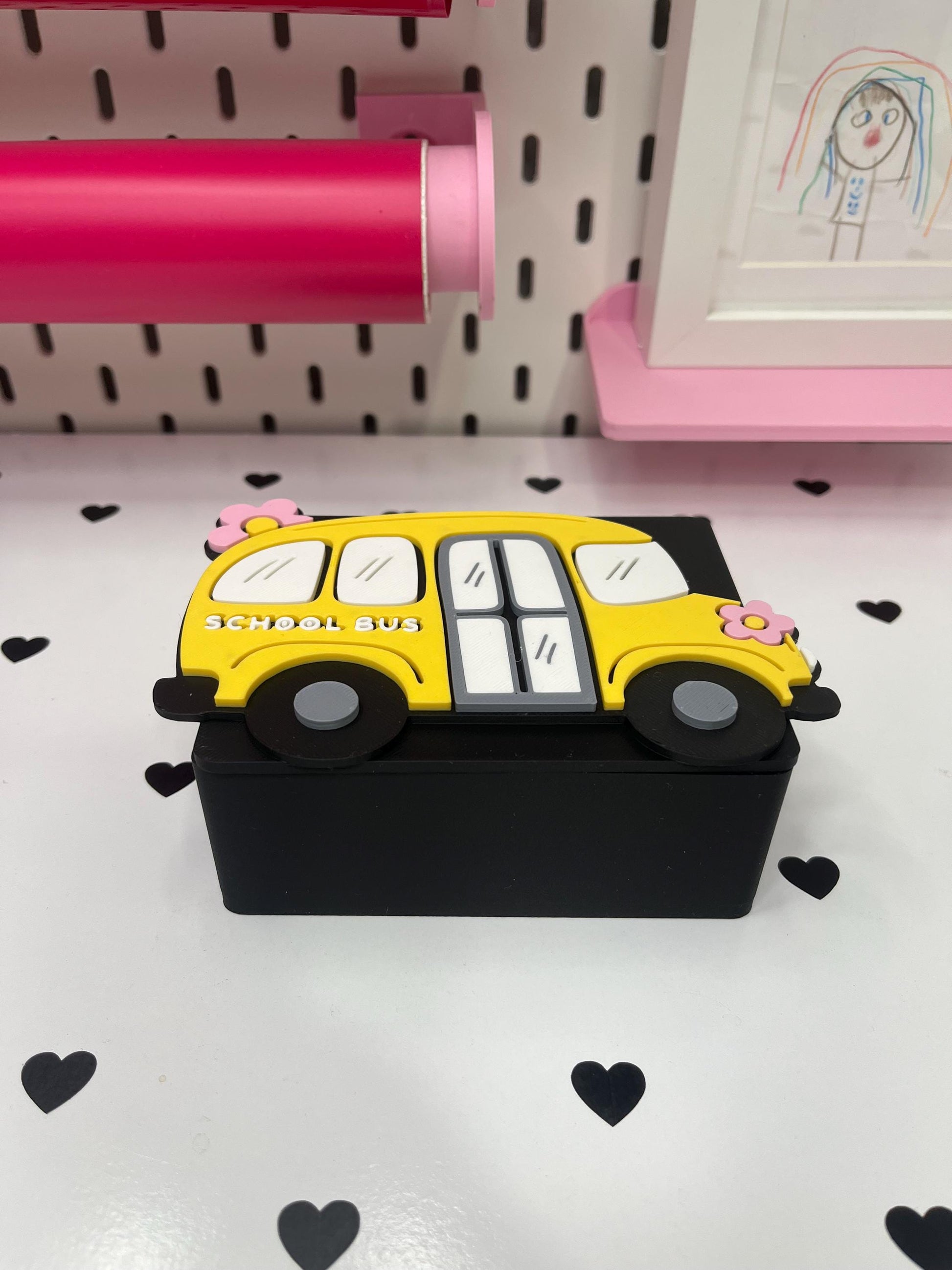 School Bus Desk Accessories Bundle – 3MF Files | 3D Print Desk Decor | Digital Download