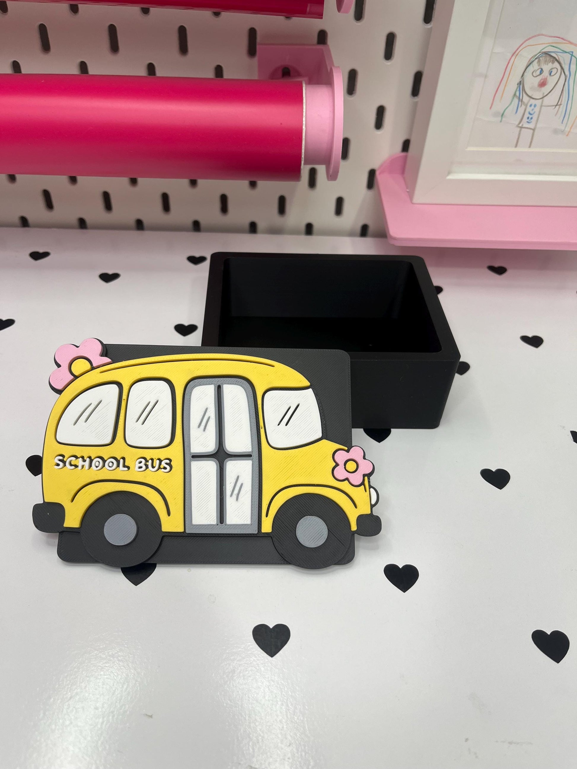 School Bus Desk Accessories Bundle – 3MF Files | 3D Print Desk Decor | Digital Download