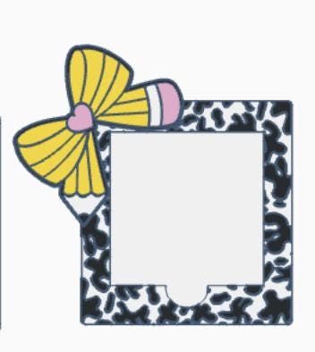 Cow Print Corner Bow Desk Accessories Bundle – 3MF Files | 3D Print Desk Decor | Digital Download