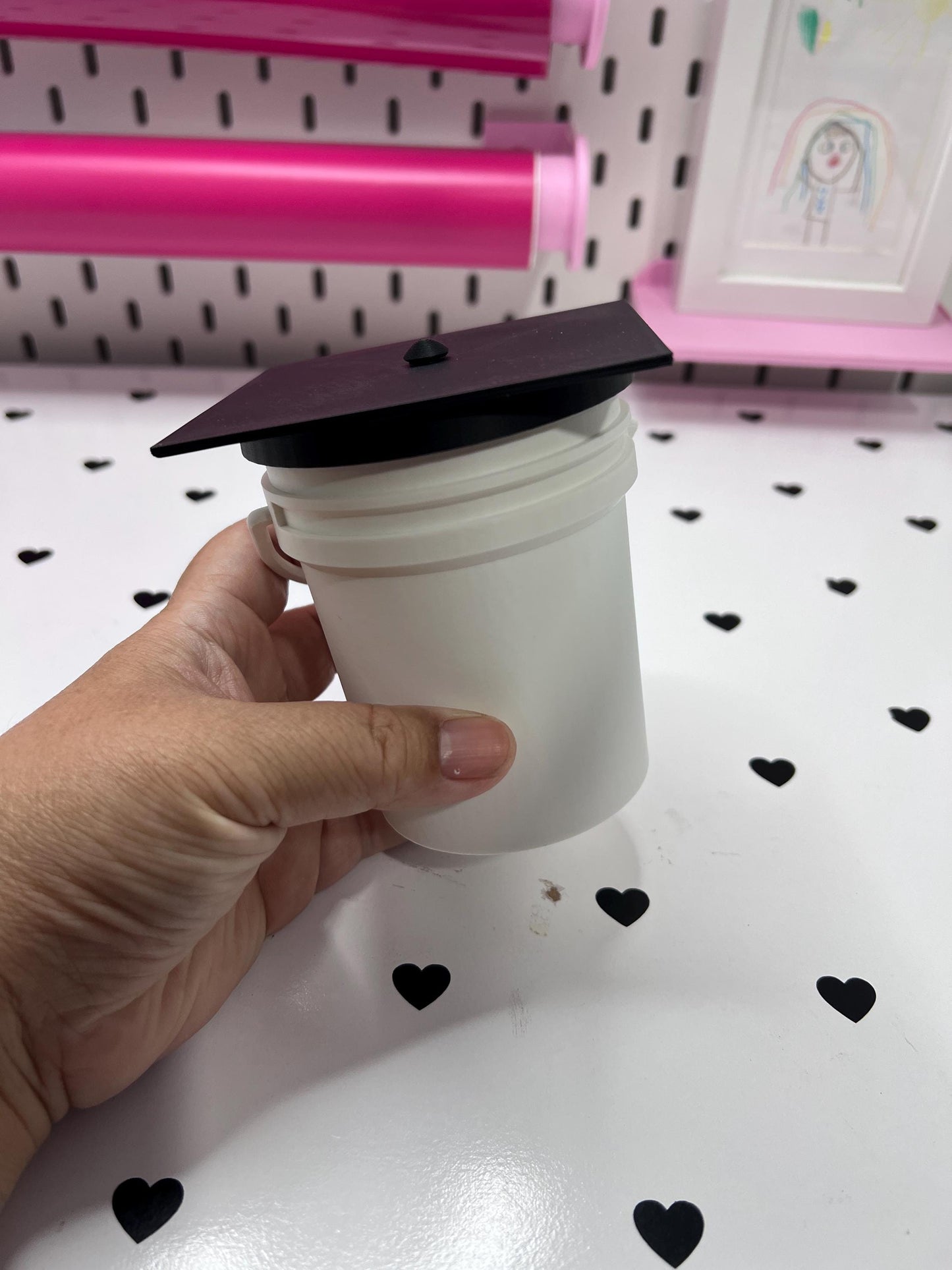 Graduation Mini Bucket 3MF Files | Graduating Student Gift, Desk Decor (Digital Download)