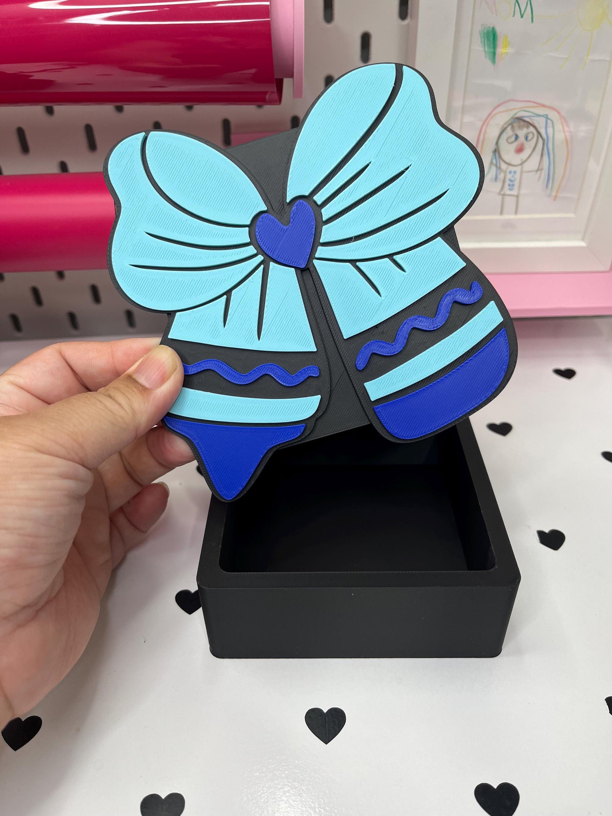 Crayon Bow Desk Accessories Bundle – 3MF Files | 3D Print Desk Decor | Digital Download