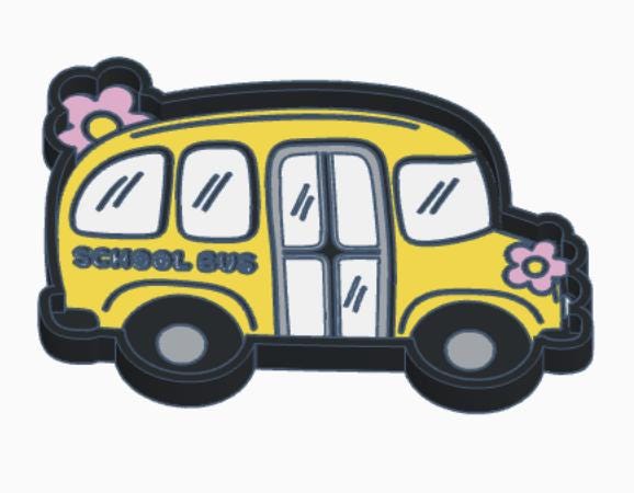School Bus Desk Accessories Bundle – 3MF Files | 3D Print Desk Decor | Digital Download