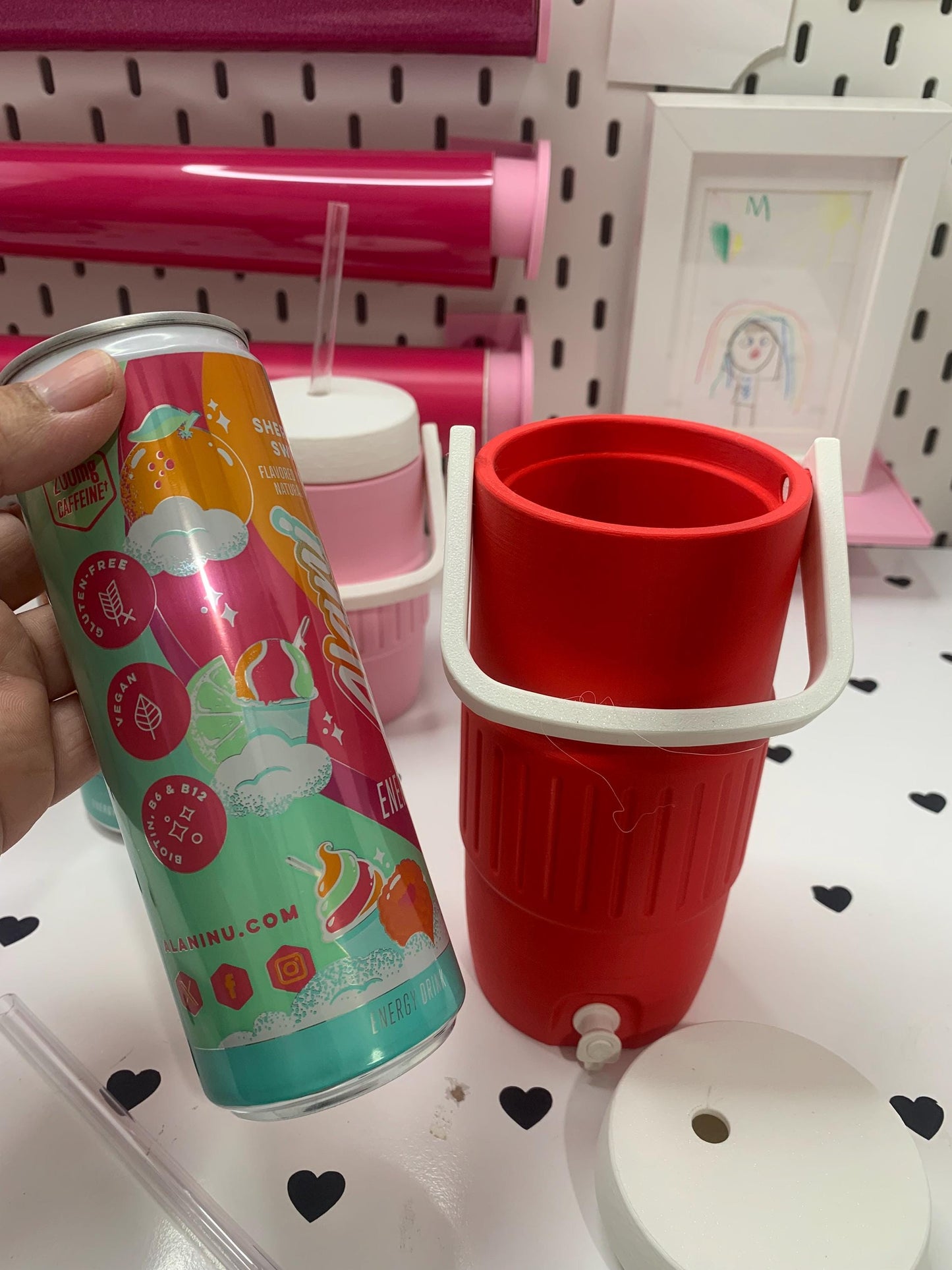 Skinny Tall Can Water Cooler Koozie 3D File | 12 oz Can Holder | 3MF Digital Download | Cute Drink Accessory