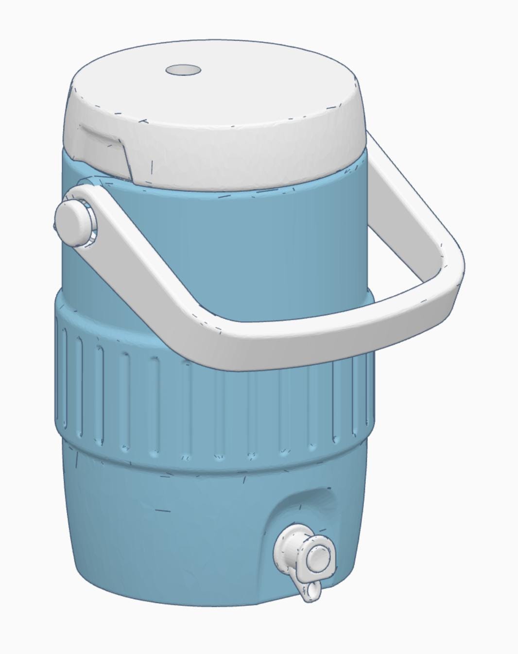 Water Cooler Mini Keychain 3D File | Viral Inspired Design | 3MF Digital Download | Cute Drink Accessory