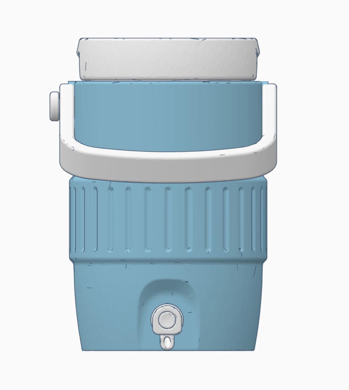 Water Cooler Mini Keychain 3D File | Viral Inspired Design | 3MF Digital Download | Cute Drink Accessory