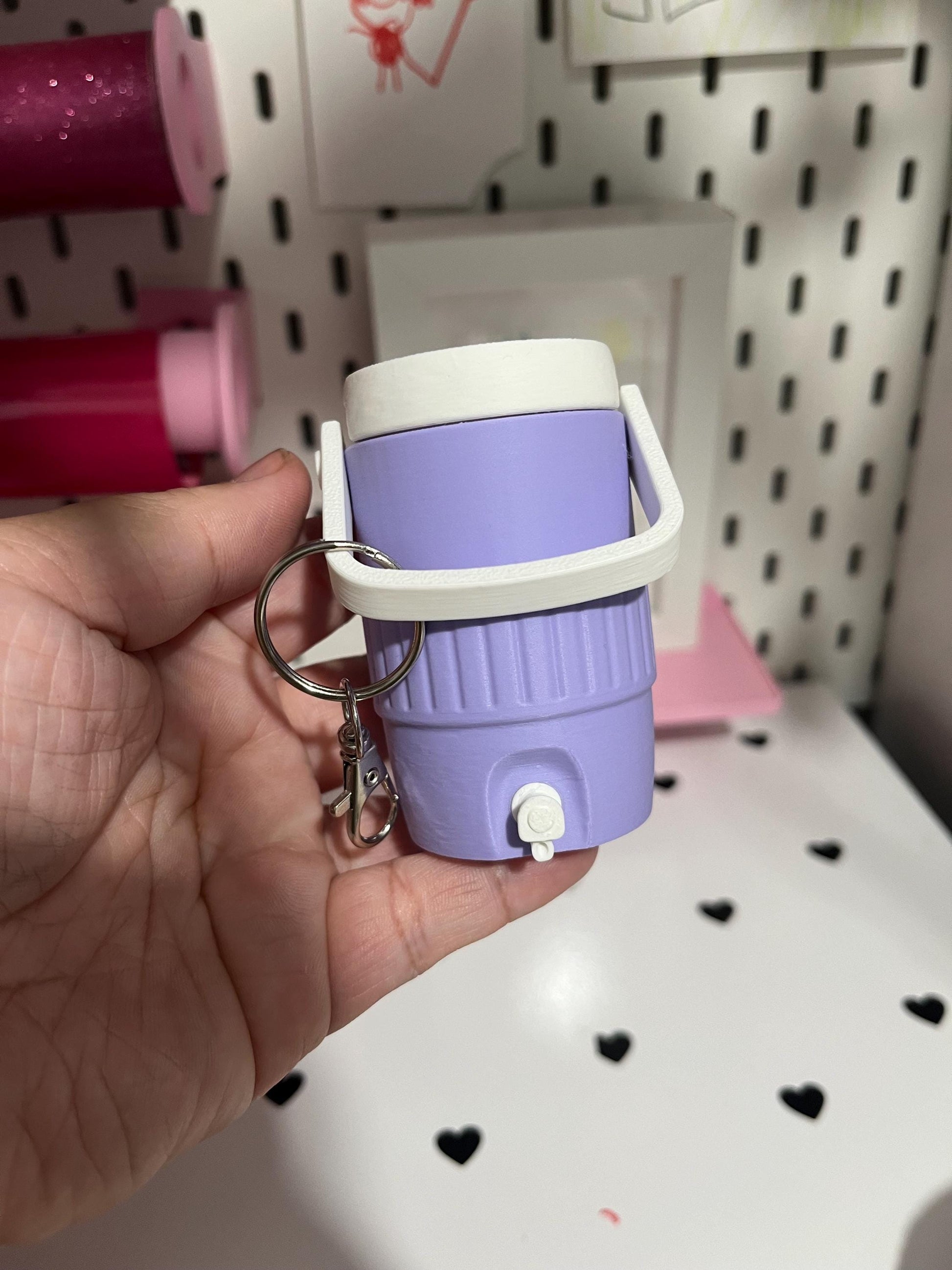 Water Cooler Mini Keychain 3D File | Viral Inspired Design | 3MF Digital Download | Cute Drink Accessory