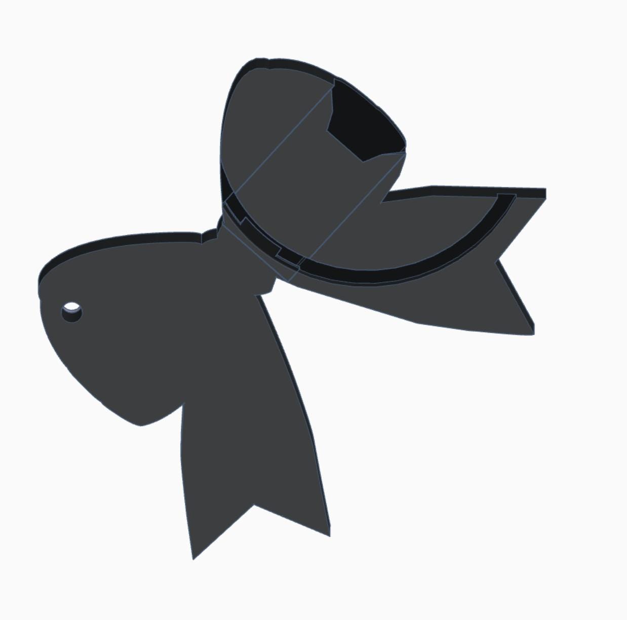 Bow Keychain Can Opener & Drink Cover 3D File | 3MF Digital Download | Cute Functional Keychain