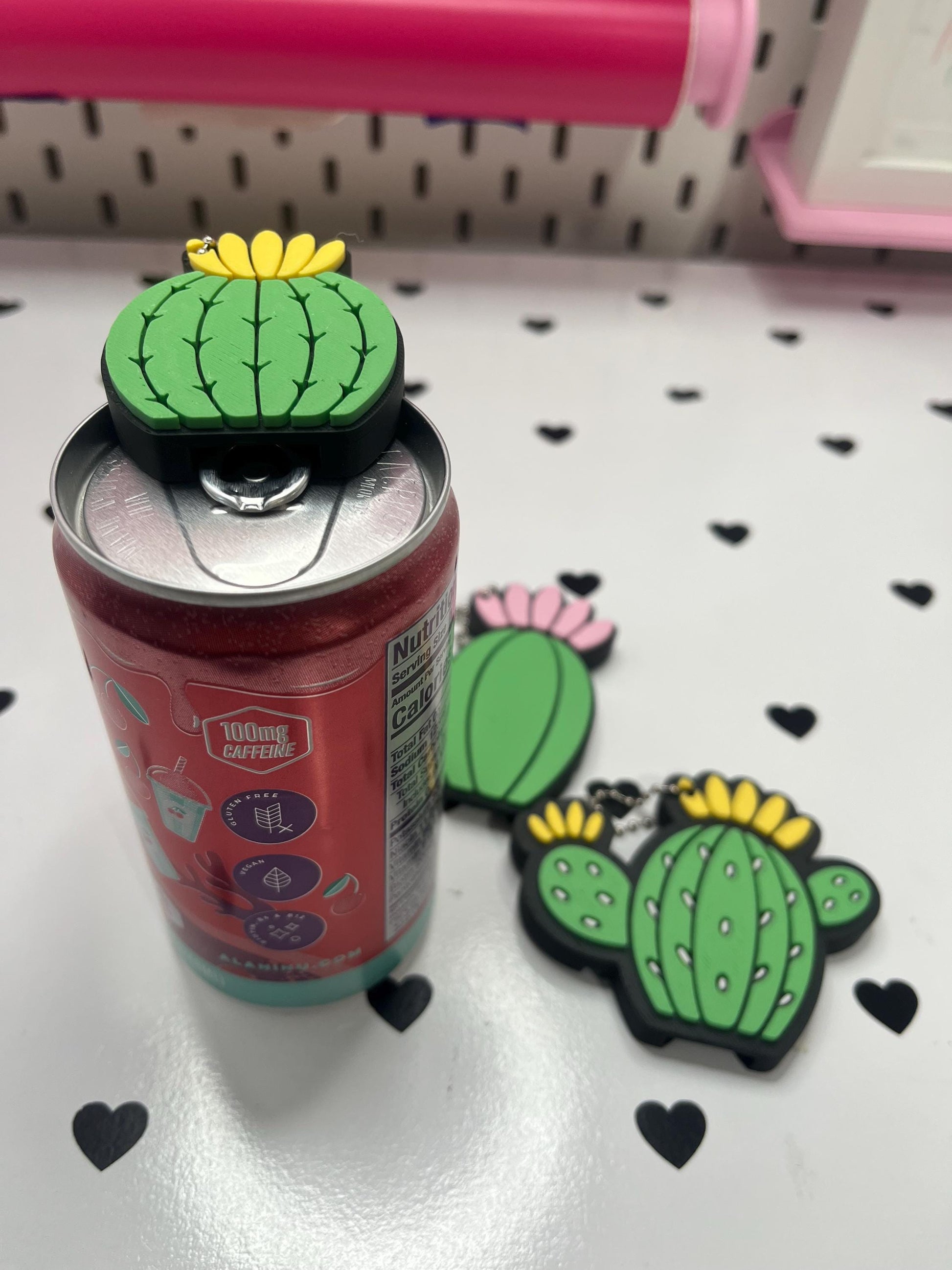Cactus Keychain Can Opener & Drink Cover 3D File | Set of 3 Designs | 3MF Digital Download