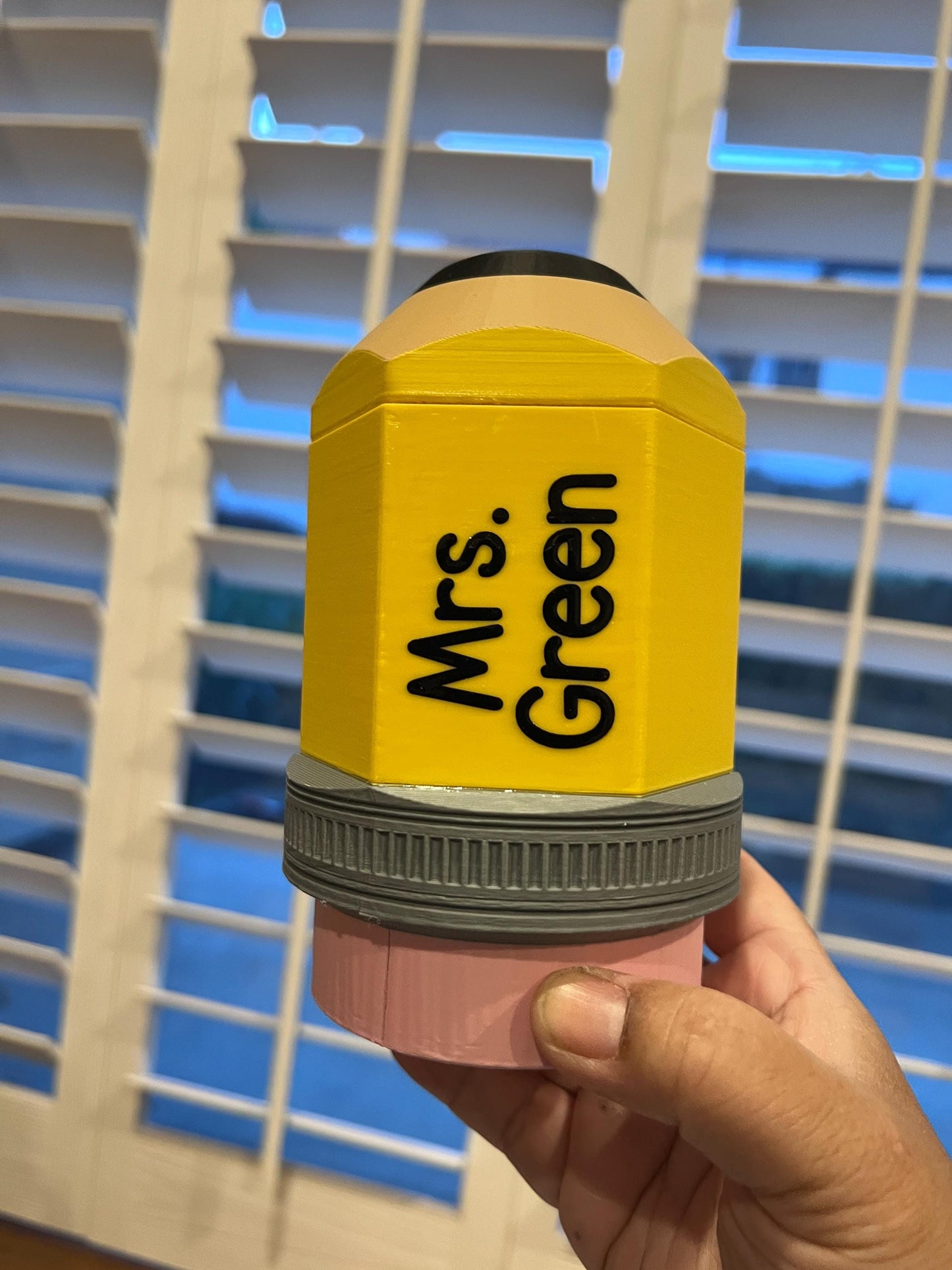 Pencil-Inspired Can Cooler | 3D Print File (3MF)