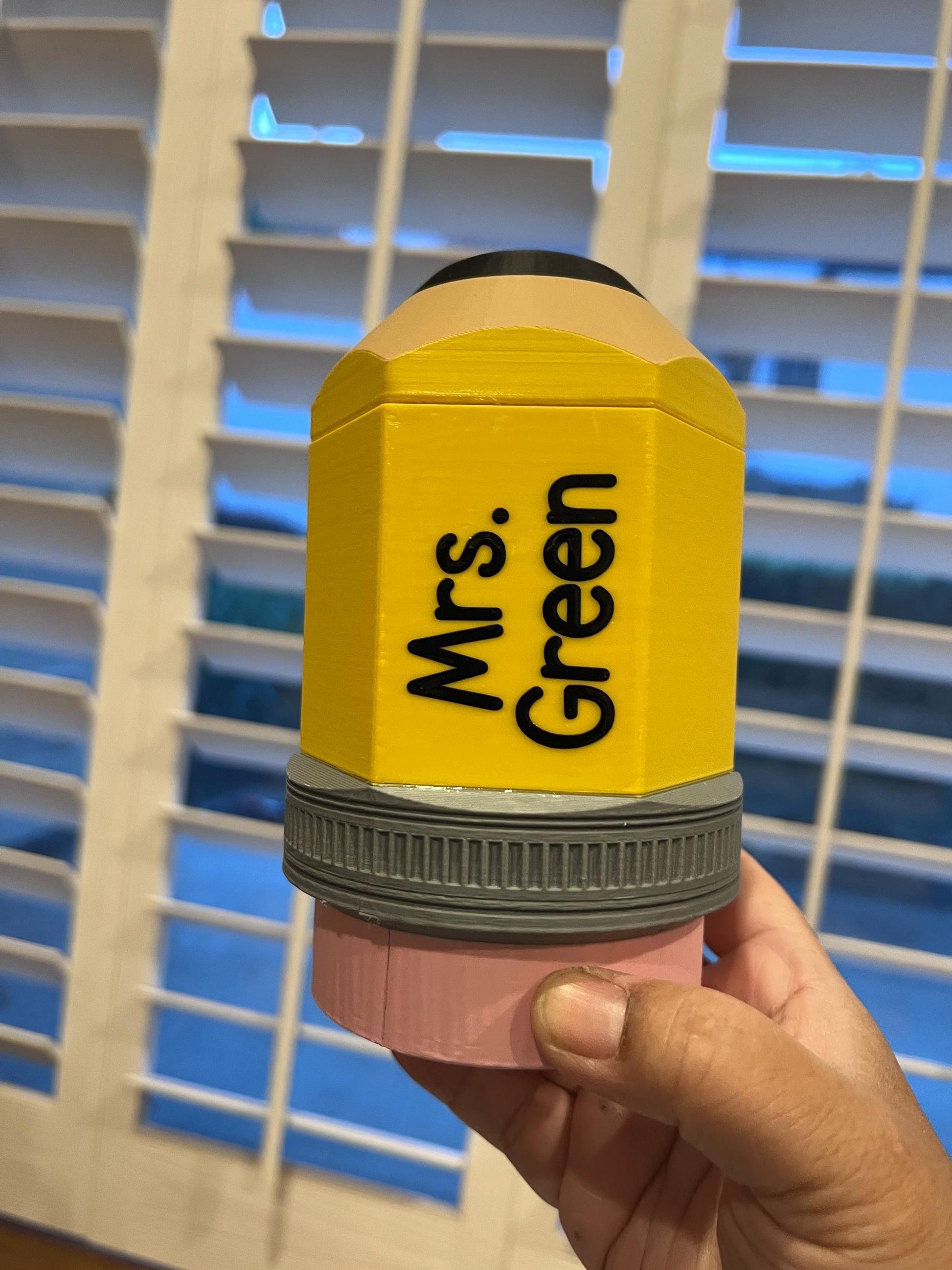 Pencil-Inspired Can Cooler | 3D Print File (3MF)