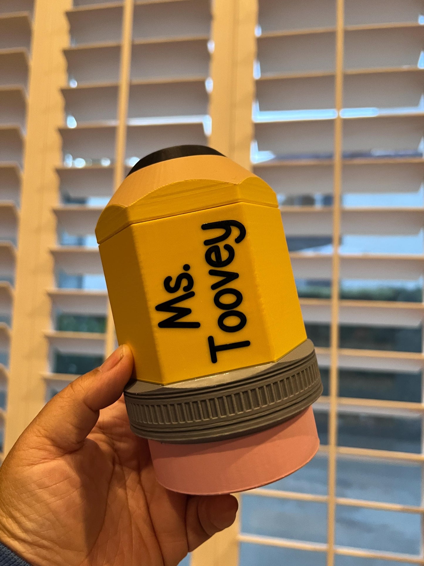 Pencil-Inspired Can Cooler | 3D Print File (3MF)