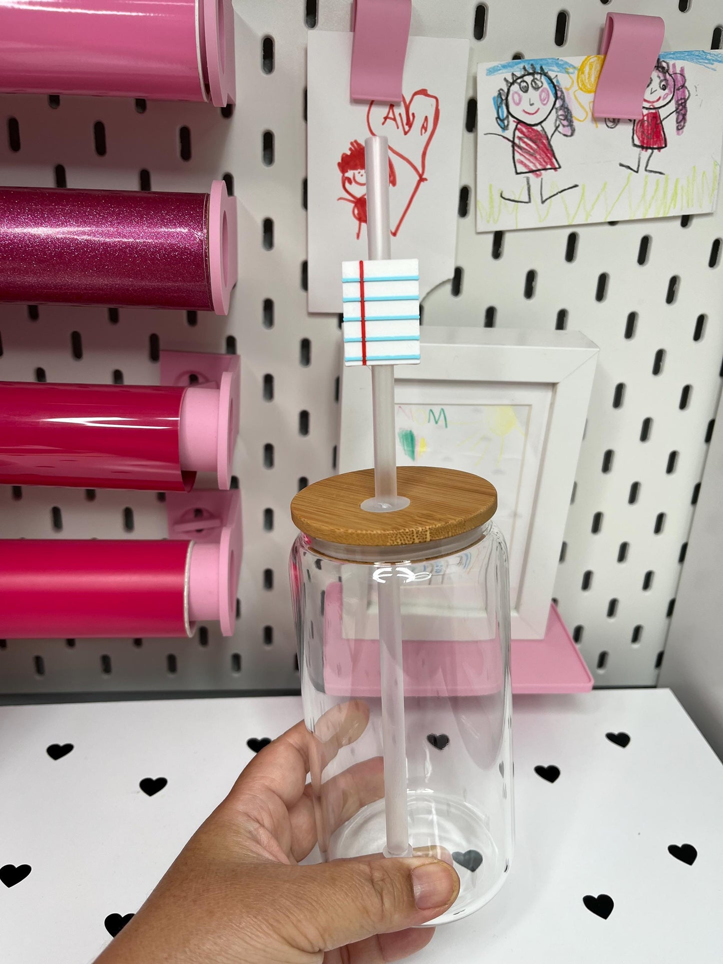 School Themed Straw Topper 3MF File | 8mm and 10mm Straws (Digital Download)