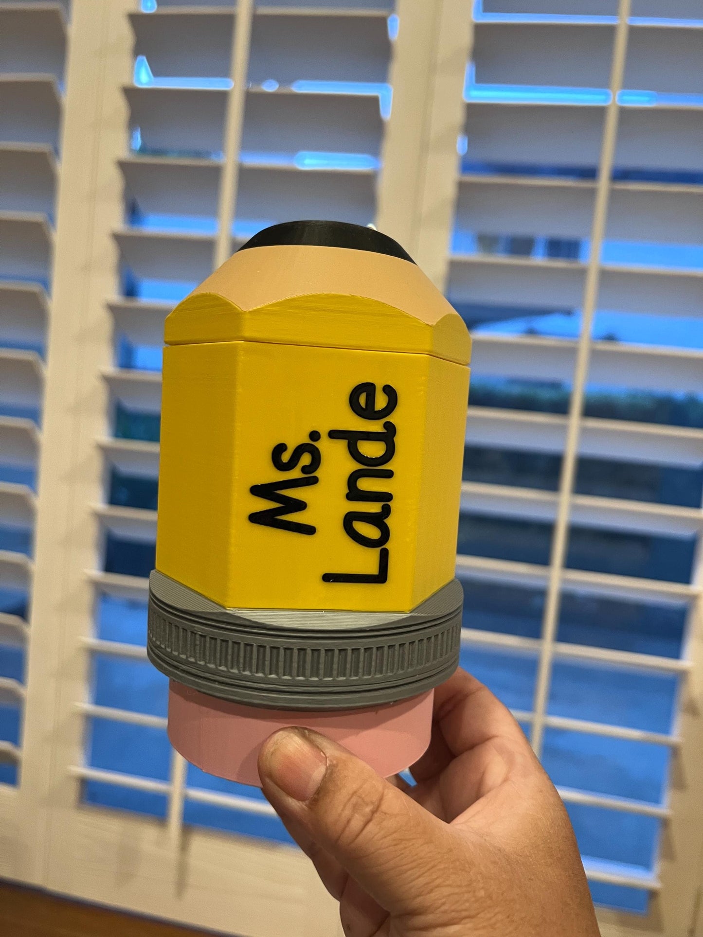 Pencil-Inspired Can Cooler | 3D Print File (3MF)