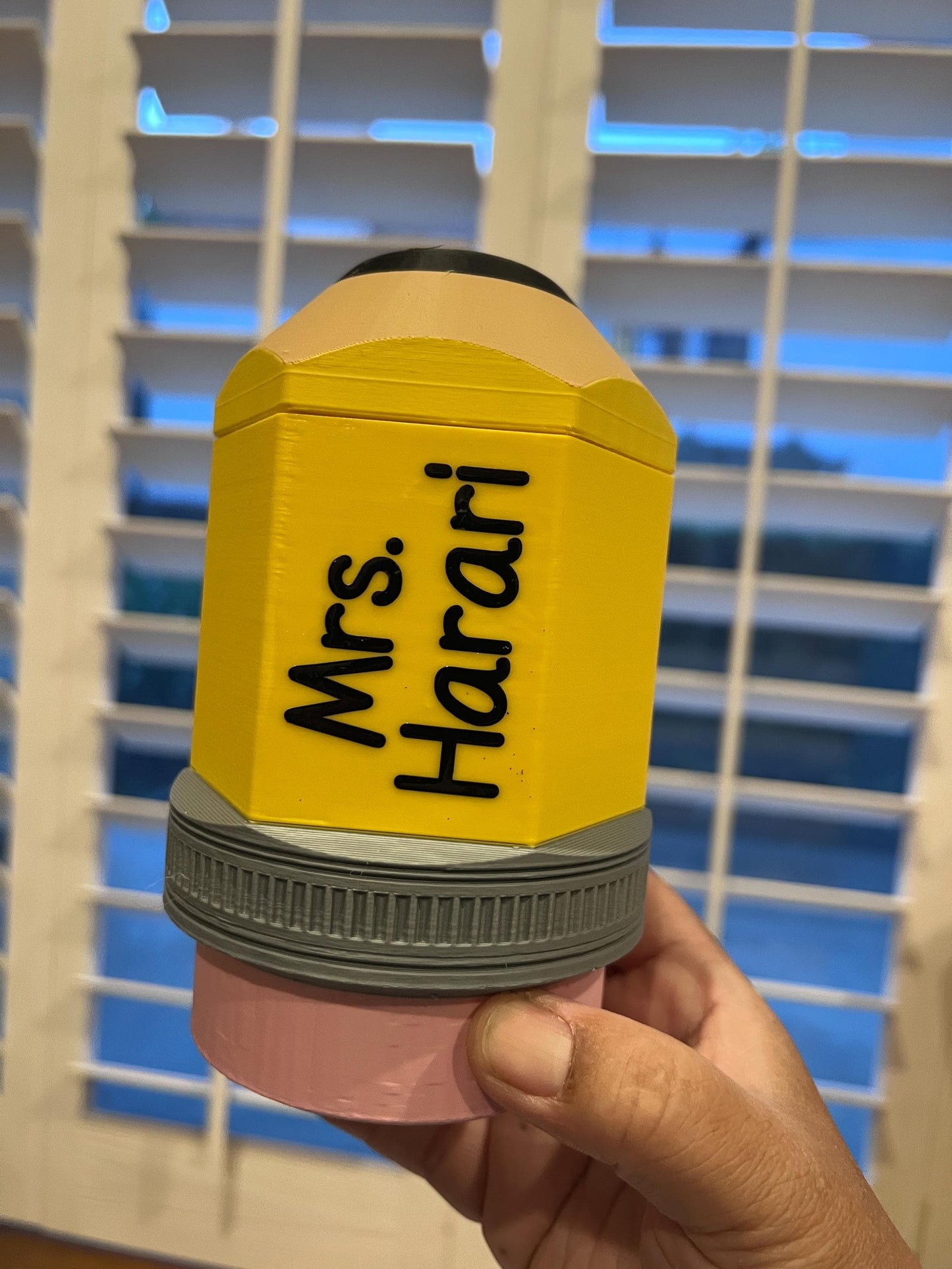 Pencil-Inspired Can Cooler | 3D Print File (3MF)