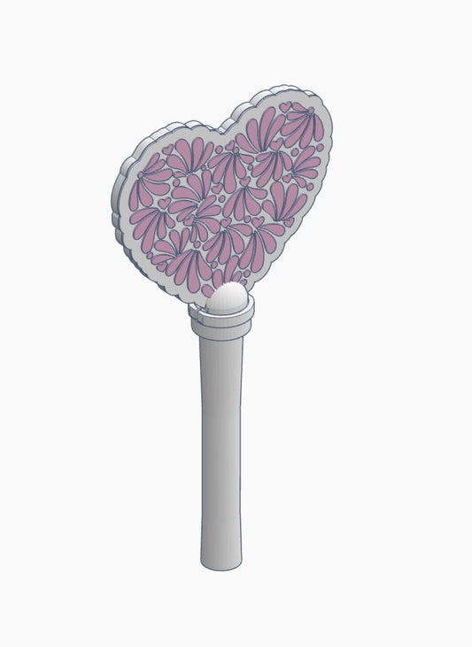 Talavera 1 Heart Pay Wand 3MF File | Ready-to-Print Payment Wand Digital Download
