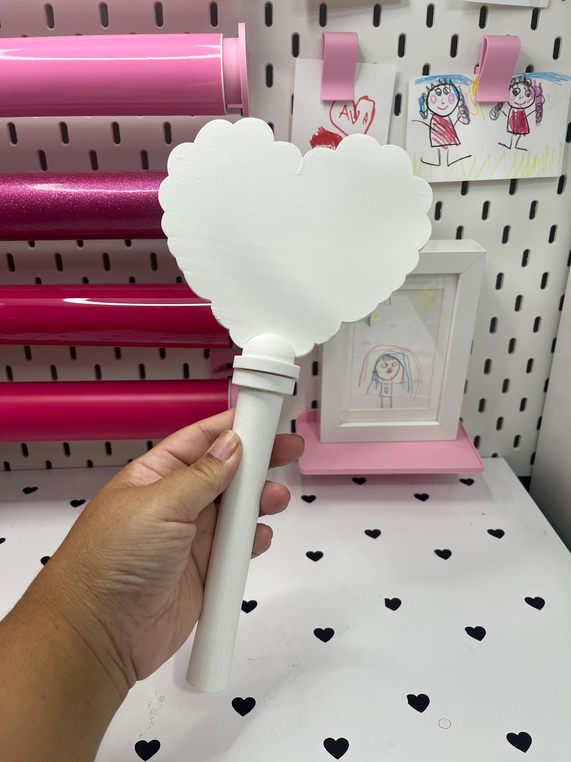 Talavera 2 Heart Pay Wand 3MF File | Ready-to-Print Payment Wand Digital Download