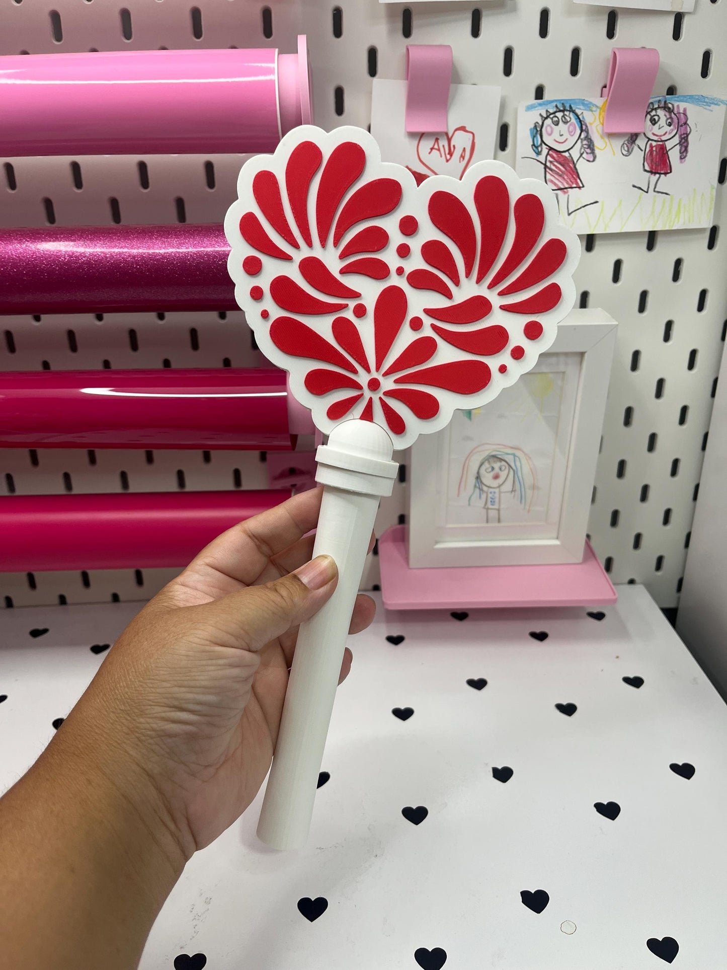 Talavera 2 Heart Pay Wand 3MF File | Ready-to-Print Payment Wand Digital Download