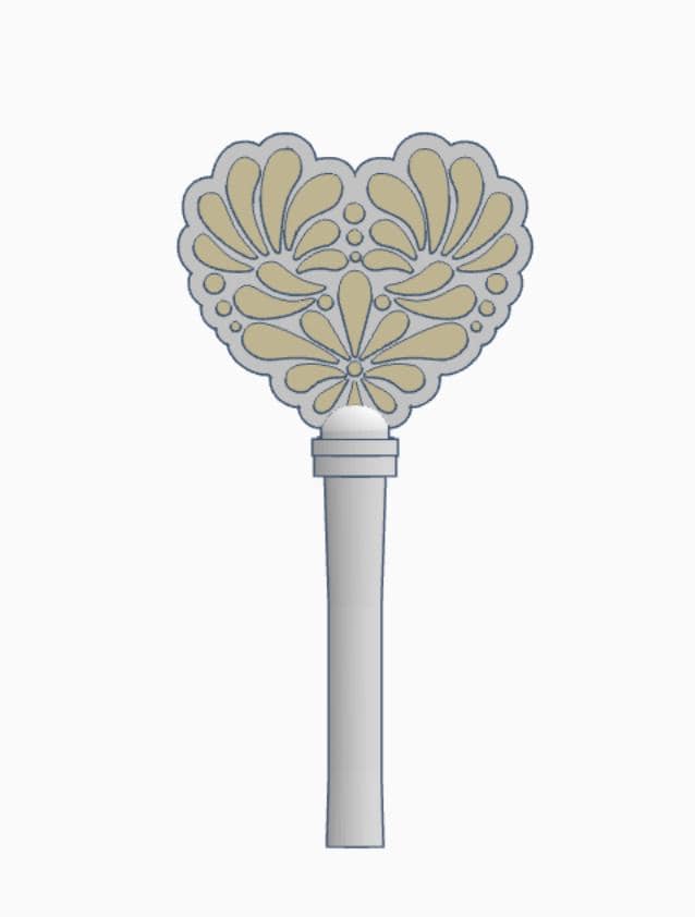 Talavera 2 Heart Pay Wand 3MF File | Ready-to-Print Payment Wand Digital Download