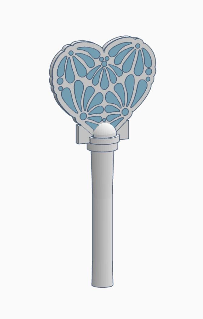 Talavera 3 Heart Pay Wand 3MF File | Ready-to-Print Payment Wand Digital Download