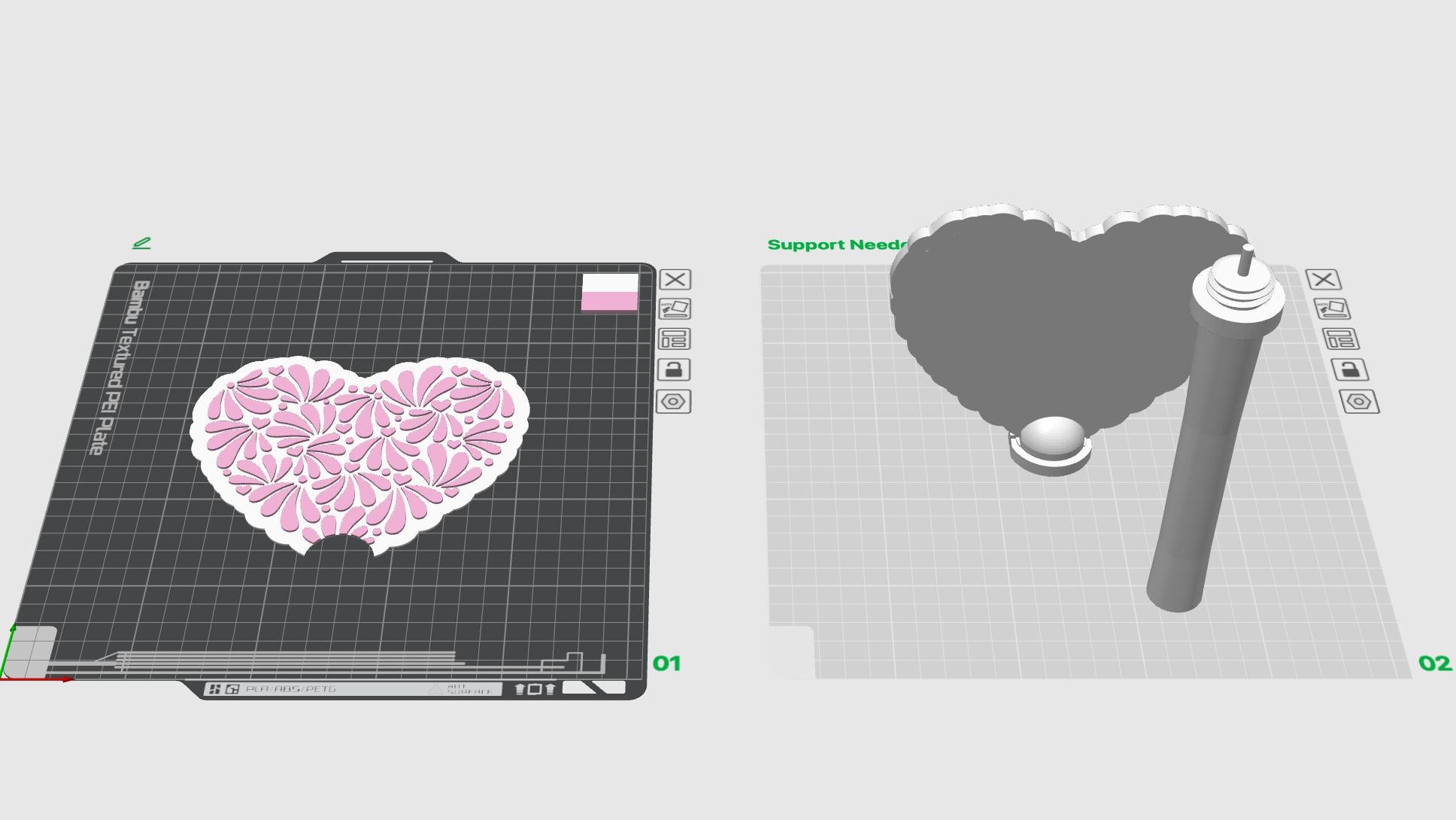 Talavera 1 Heart Pay Wand 3MF File | Ready-to-Print Payment Wand Digital Download