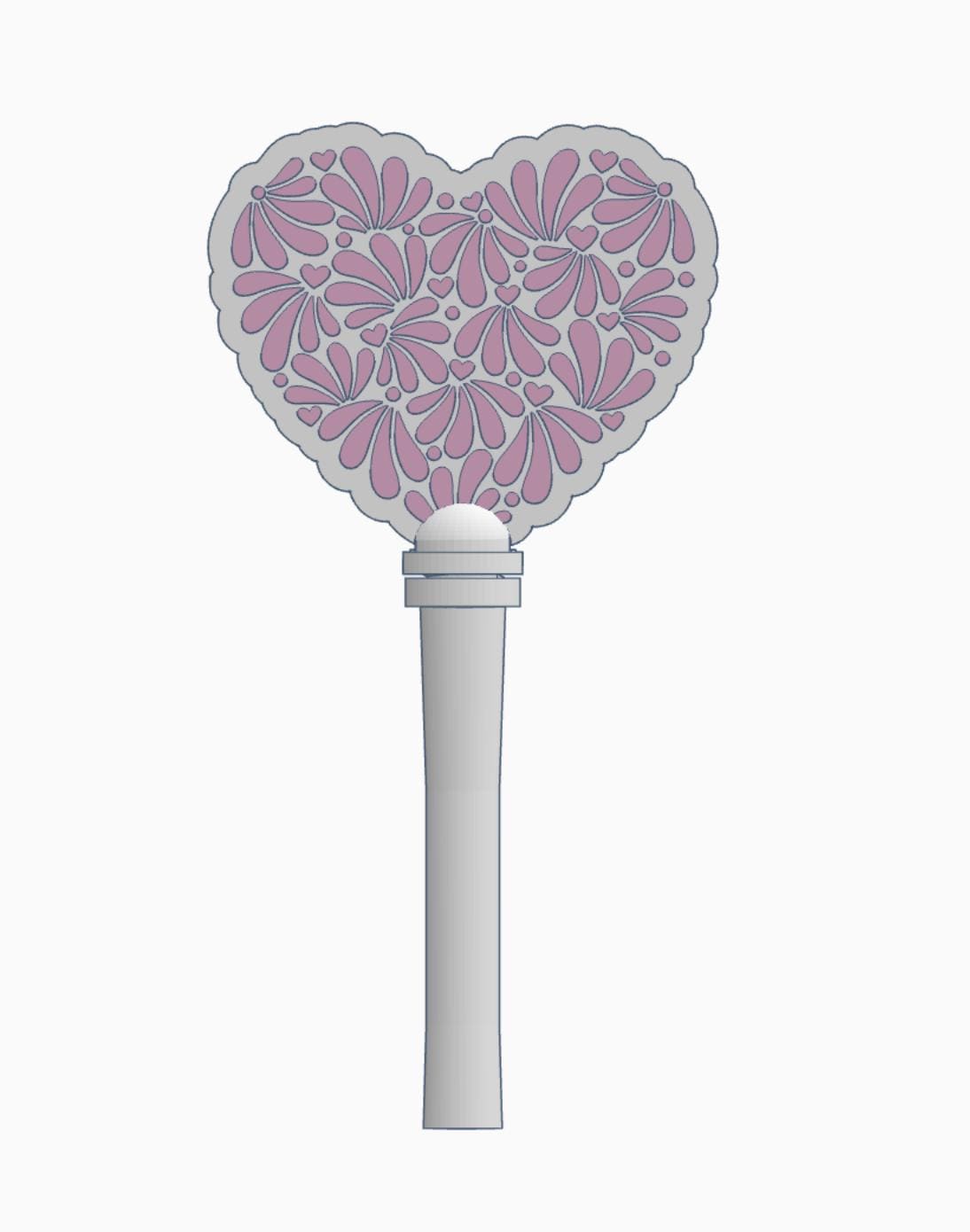 Talavera 1 Heart Pay Wand 3MF File | Ready-to-Print Payment Wand Digital Download