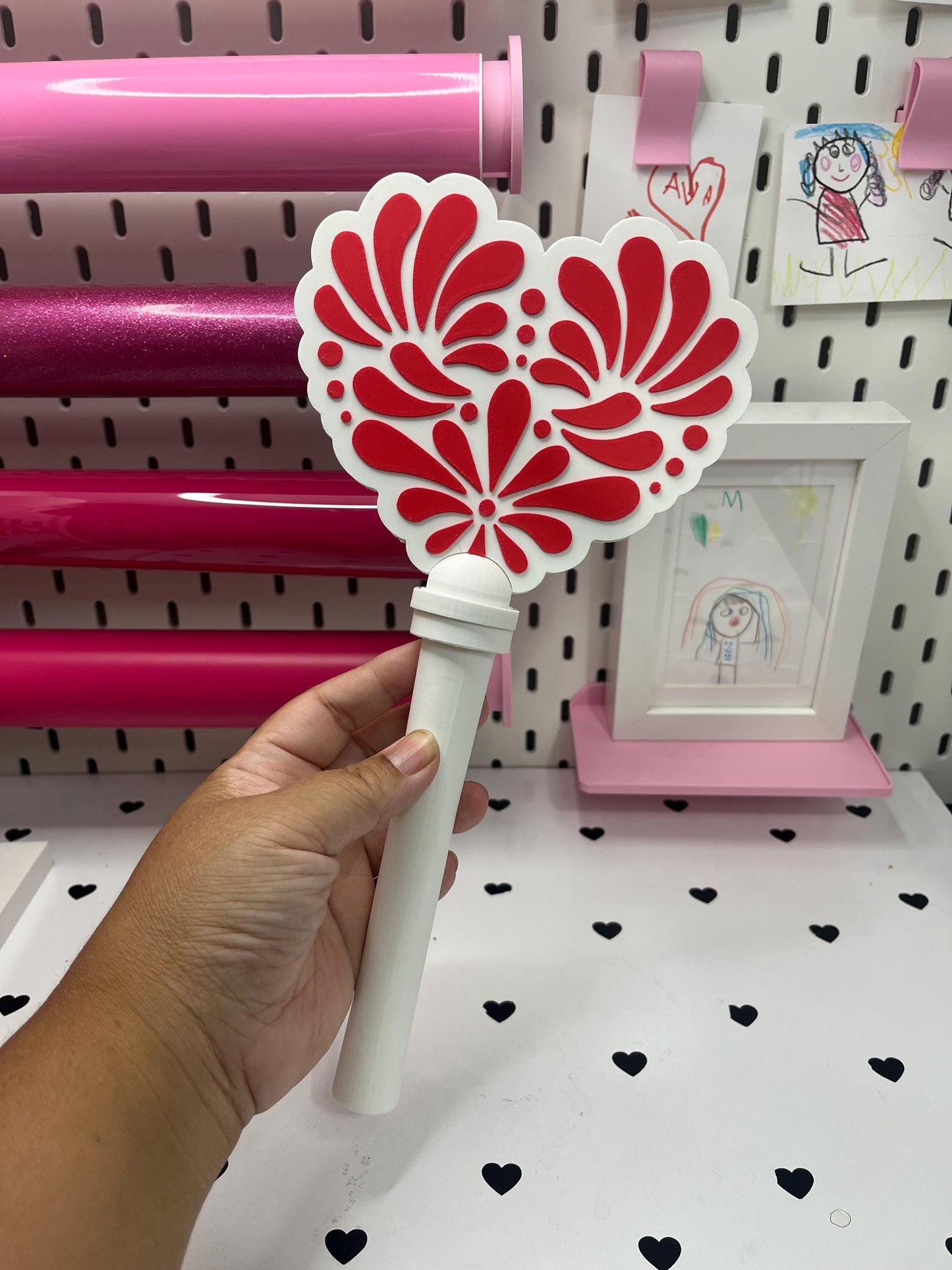Talavera 2 Heart Pay Wand 3MF File | Ready-to-Print Payment Wand Digital Download