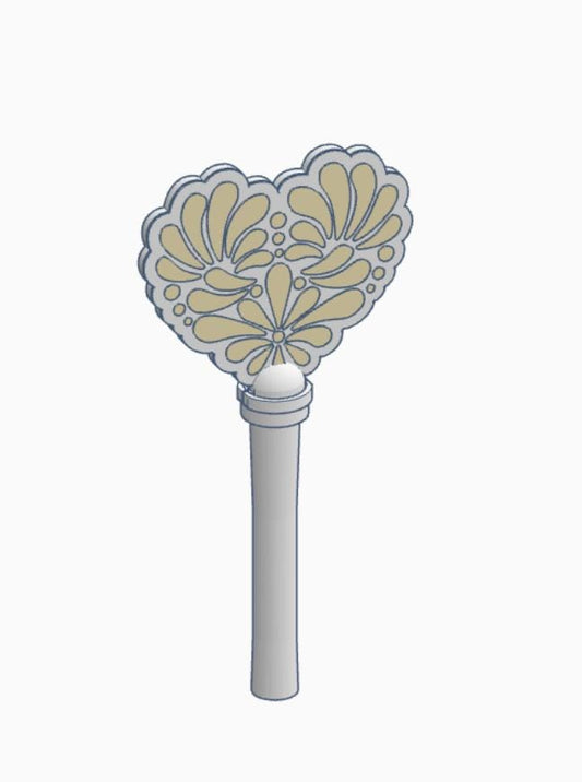 Talavera 2 Heart Pay Wand 3MF File | Ready-to-Print Payment Wand Digital Download