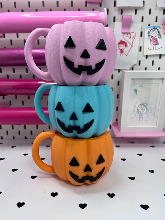 Pumpkin Ice Cream Pint Holder | Ice Cream Sleeve | Spooky Jack-o'-Lantern Ice Cream Pint Holder | Halloween Pint Cozy with Spoon Slot