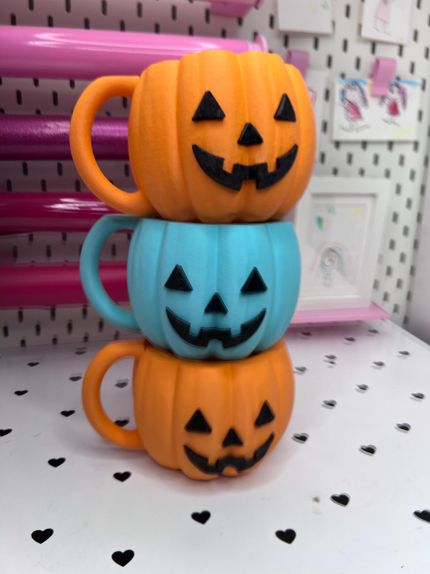 Pumpkin Ice Cream Pint Holder | Ice Cream Sleeve | Spooky Jack-o'-Lantern Ice Cream Pint Holder | Halloween Pint Cozy with Spoon Slot