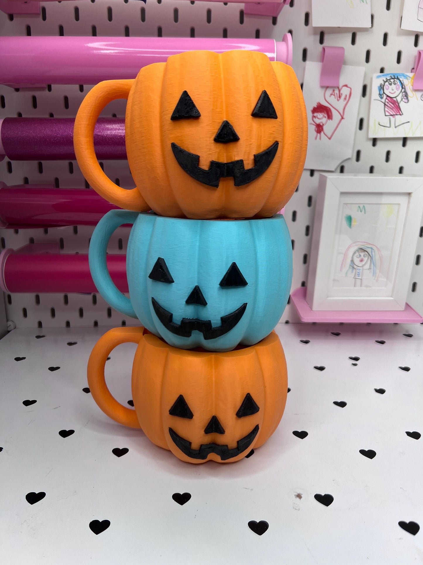Pumpkin Ice Cream Pint Holder | Ice Cream Sleeve | Spooky Jack-o'-Lantern Ice Cream Pint Holder | Halloween Pint Cozy with Spoon Slot