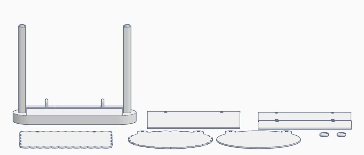 3D Digital File – Tabletop Display Stand | 3MF Files Only
