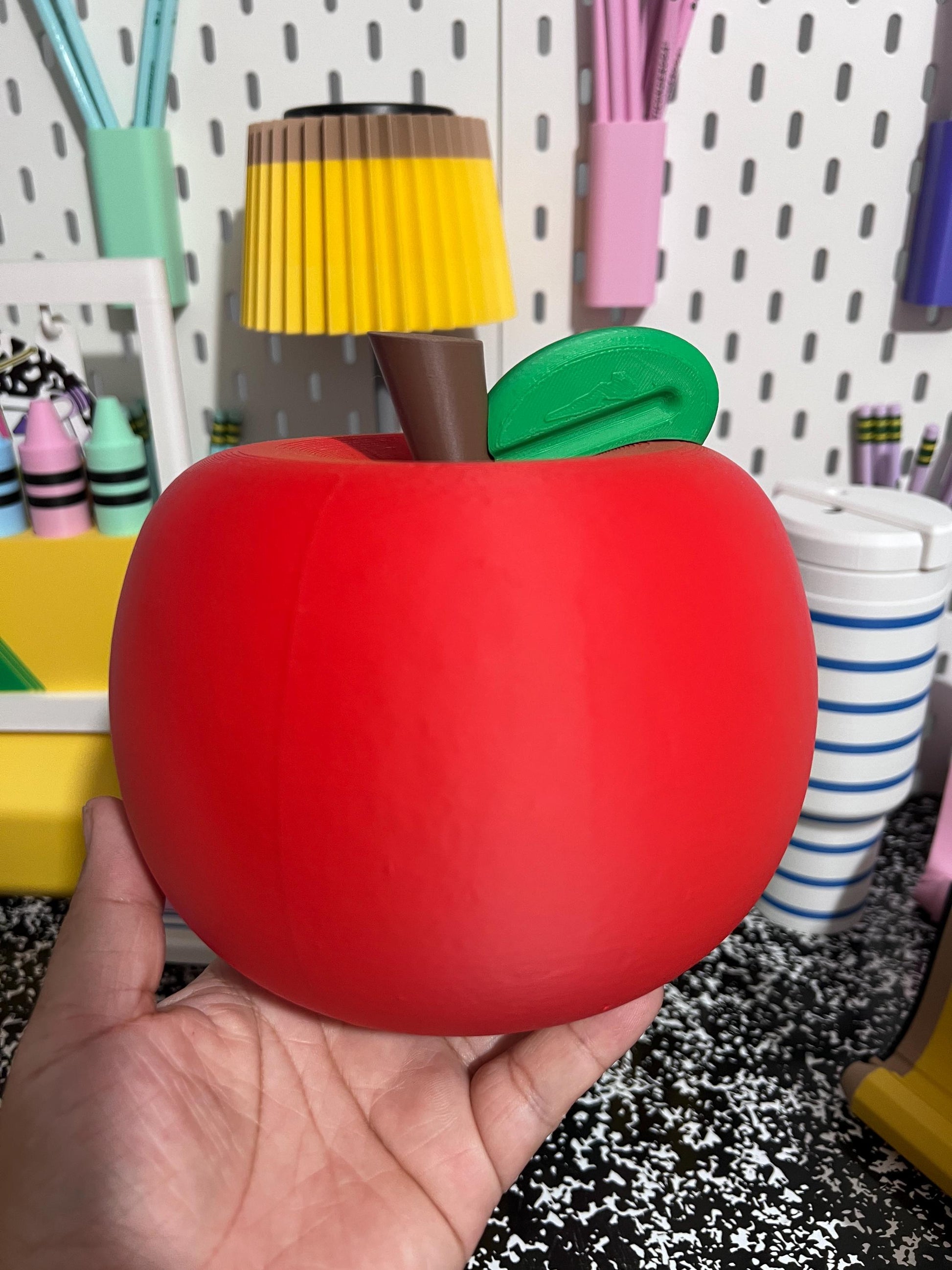 3D Printed Apple for Teacher, Teacher Desk Decor, Apple Teacher Gift, Classroom Decoration, Back to School Gift, Teacher Appreciation Gift