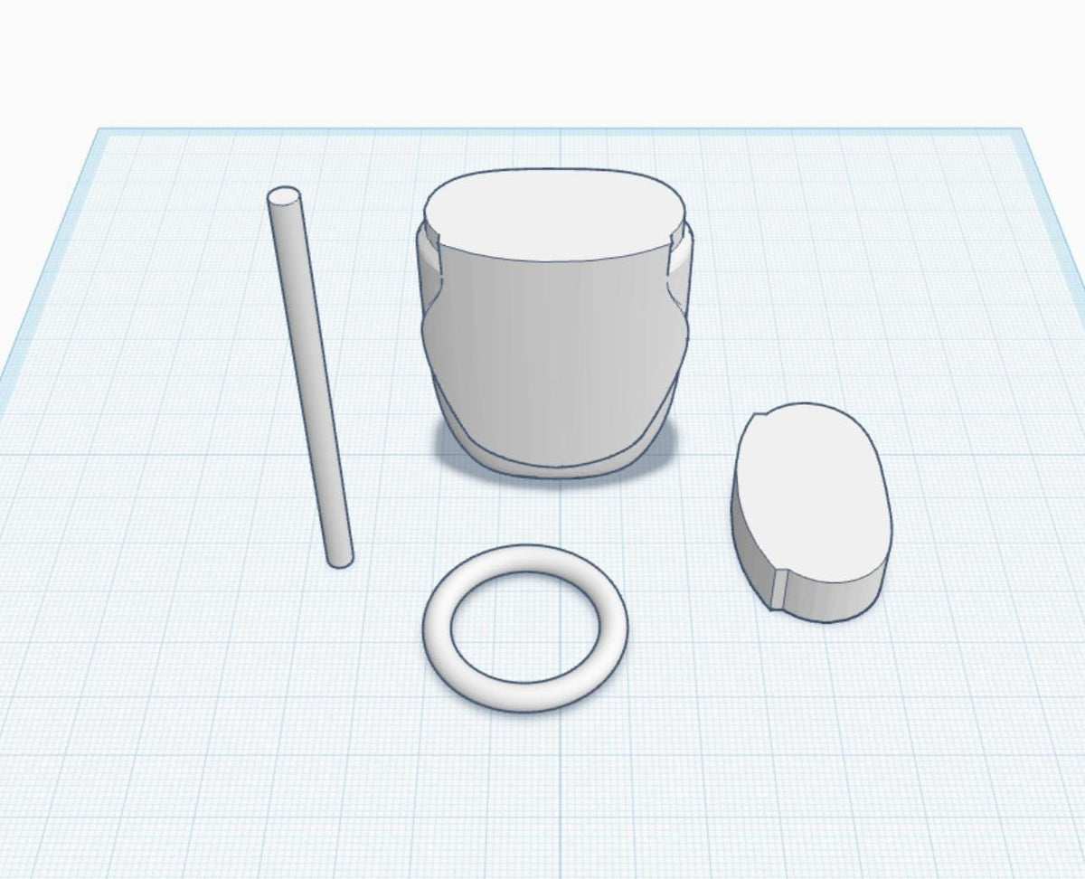 PocketBac Hand Sanitizer Negative STL | BBW PocketBac Template | 3D Printing Design Tool